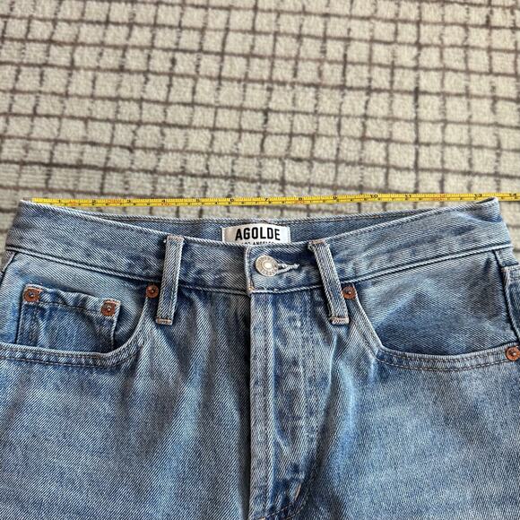 Agolde  Jamie High Rise Classic Women's Straight Leg Jeans - Light Blue - Picture 3 of 6